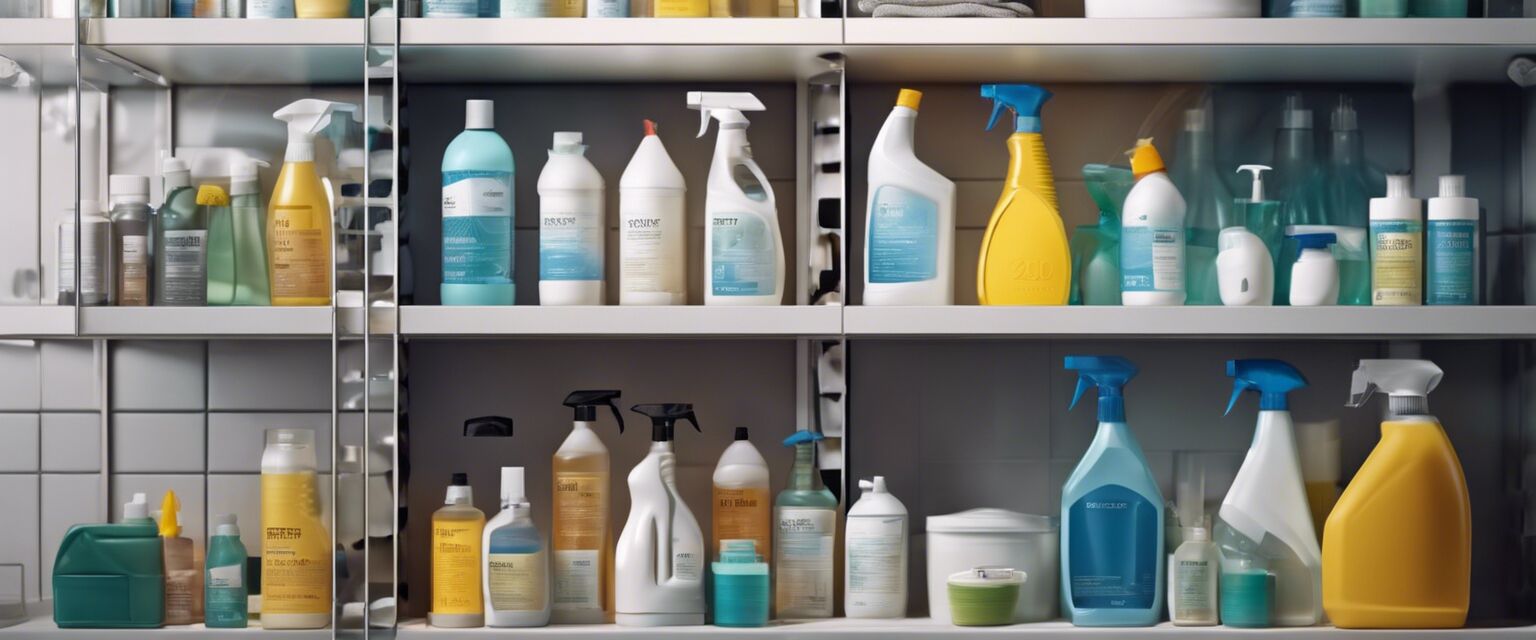 Organized cleaning products