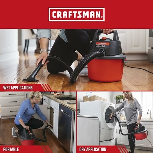 Craftsman vacuum in wet and dry applications