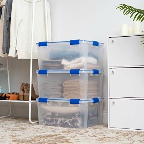 IRIS USA WeatherPro 60 Qt Storage Bins